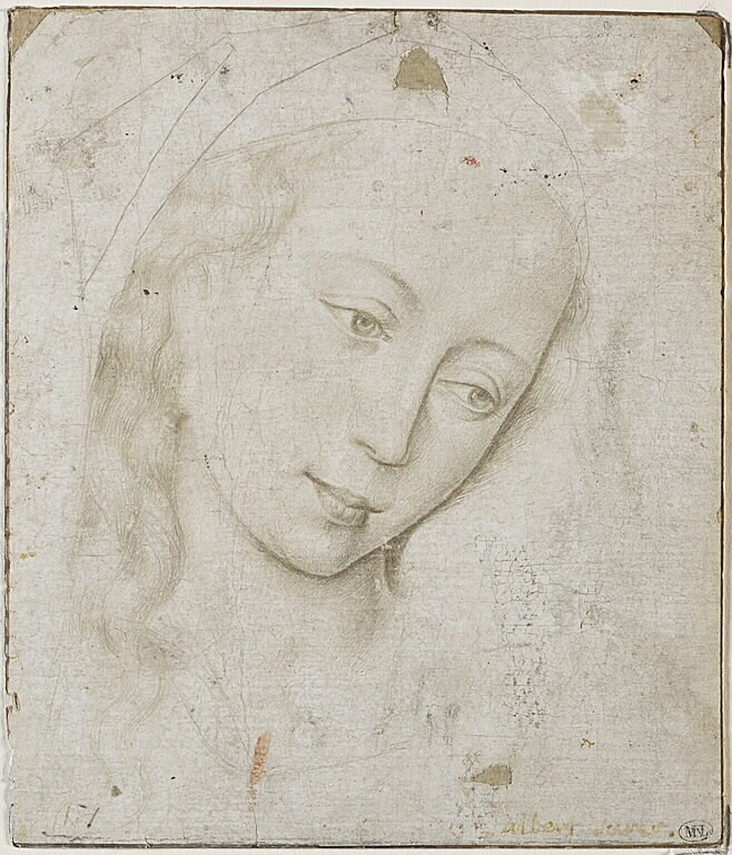 Weyden dessin Vierge Louvre