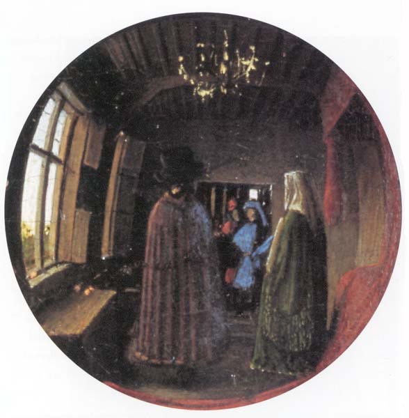 Van Eyck, Détail Miroir Epoux Arnolfini