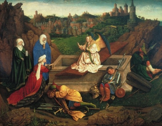 Van Eyck, Les Trois Marie au tombeau