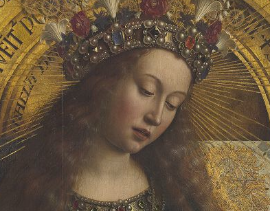 Van Eyck, Agneau mystique détail Vierge